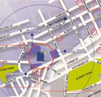Locations of Accommodation: Click to Enlarge